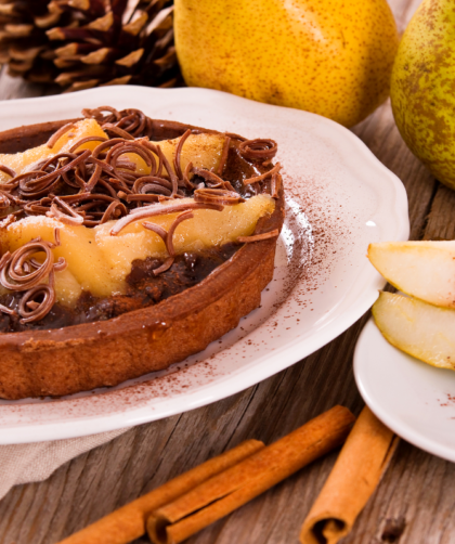 Tarte aux Poires et au Chocolat