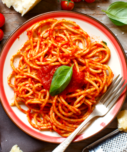 spaghettis sauce tomate