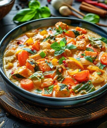 Curry de légumes au lait de coco pour 4 personnes - recettes faciles et savoureuses