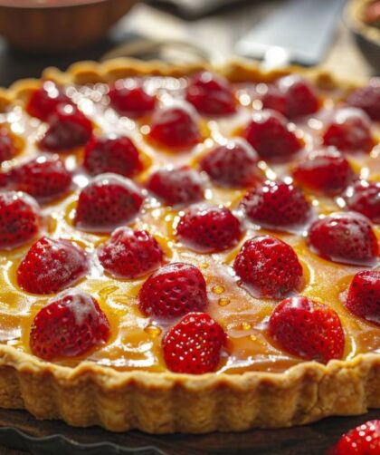 Découvrez la recette de la tarte aux fraises du chef Matthias Bosgiraud, un délice estival inoubliable
