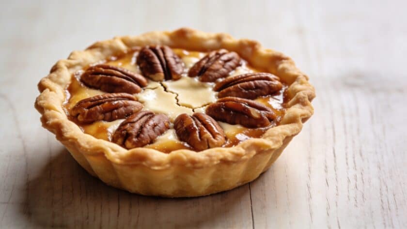 Gros plan sur tartelettes aux noix de pecan